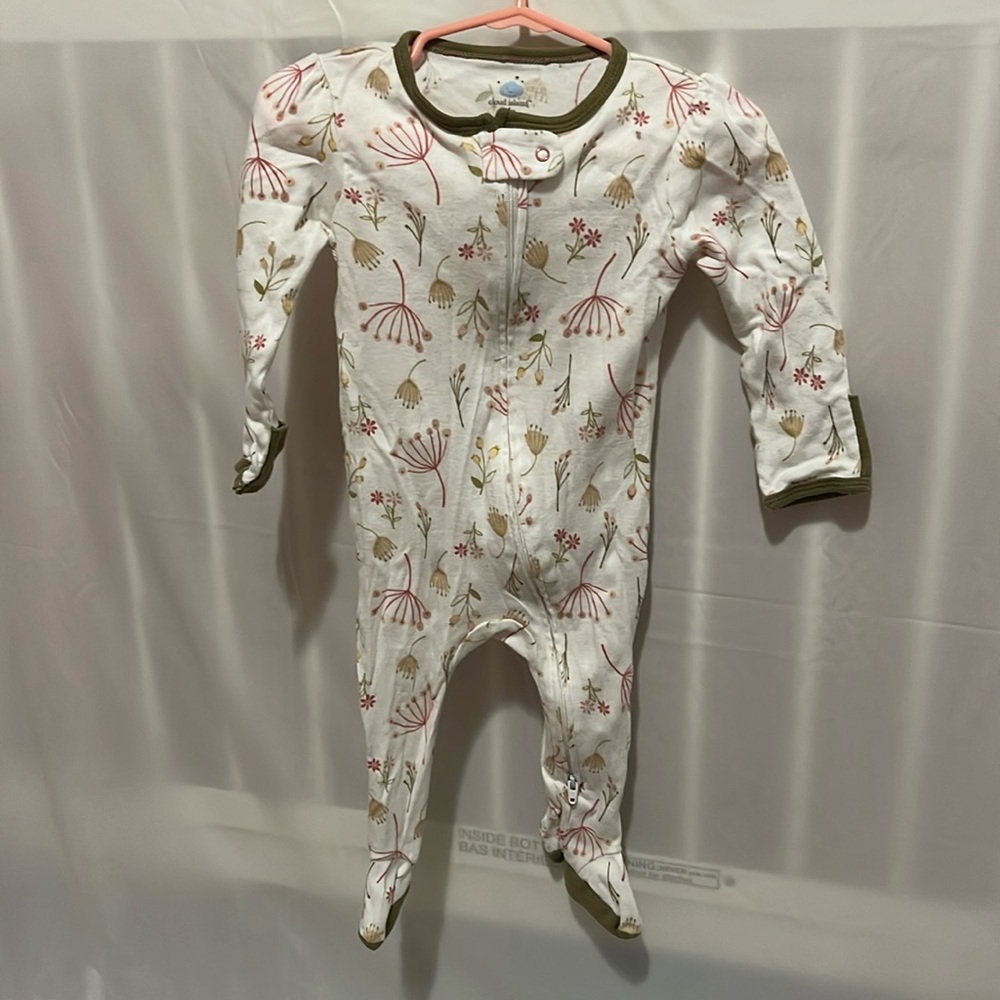 Cloud Island Zip Up Footie